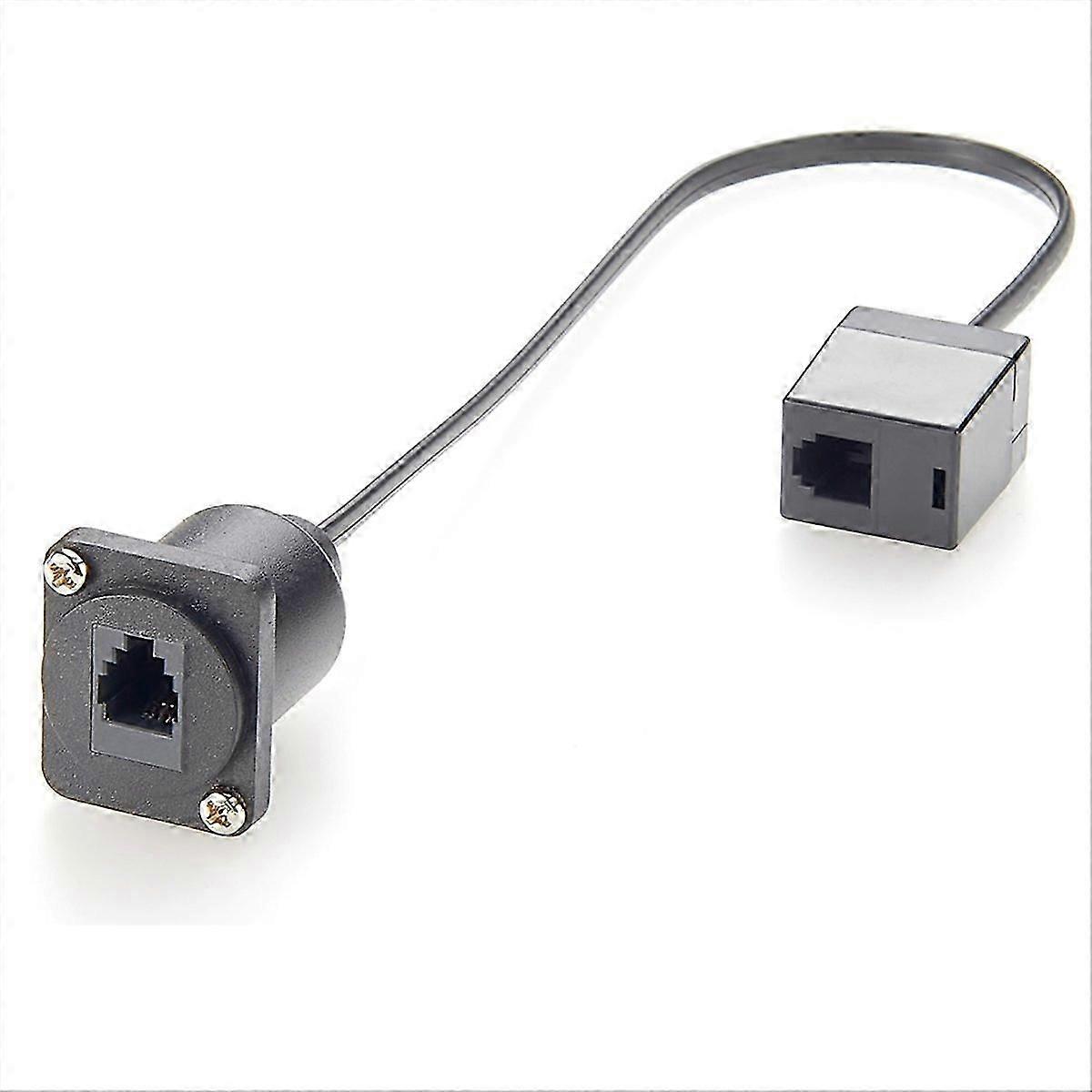 XLR Panel/D-Type Panel Mount Cat.3 RJ11/RJ9 4p4c Cable