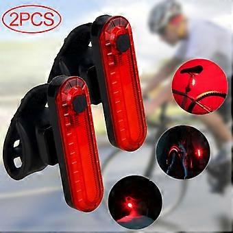 Usb Rechargeable Bike Taillight Led Bicycle Light Imperméable à l’eau Mtb Road Safety Warning Red Cycling Lamp avec batterie intégrée