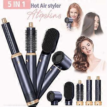 5-in-1 Ionic Hair Dryer Kit, 110000 RPM High-Speed 1000W, with Diffuser and Automatic Curling Wand, Styling Set for Home Salon