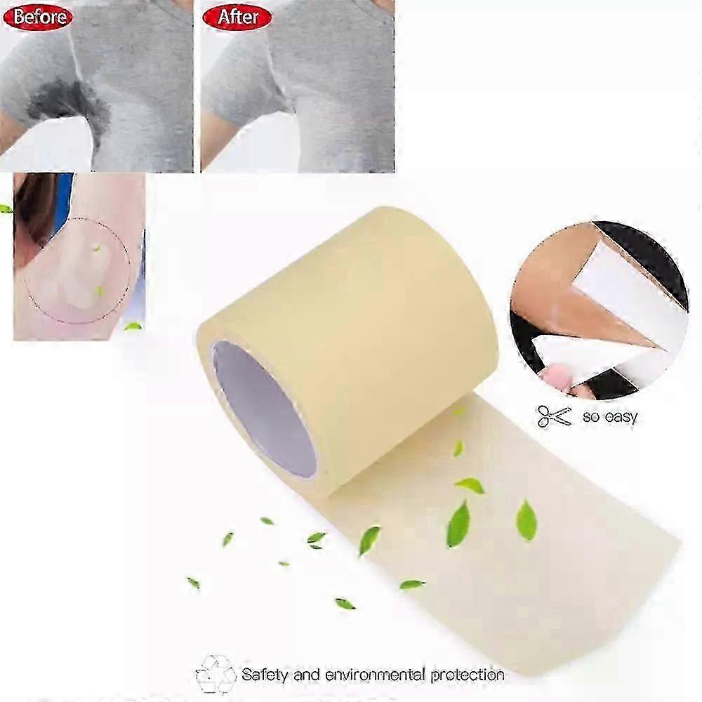 Assorbenti per ascelle monouso portatili, 1 rotolo, trasparenti, mantengono le ascelle asciutte, prevengono la formazione di deodoranti, nuovo arrivo S07