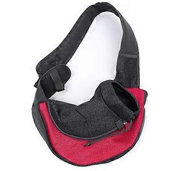 TEMPSA Front Sling Carrier Bag for Small Dog Cat Travel M Red