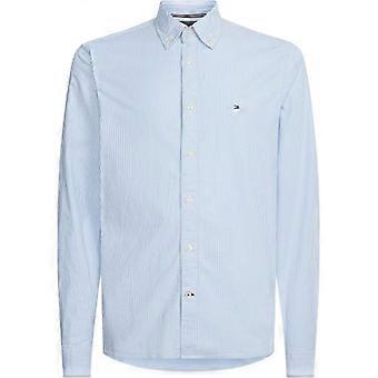 Tommy Hilfiger Herre 1985 Stripete Flex Button-Down Skjorte
