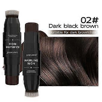 Hair Root Cover Up Stick, Double Ended Temporary Hair Color Pencil, Hairline Powder Stick, Hairline Contouring, Long Lasting Cover Thinning Hair 26-27