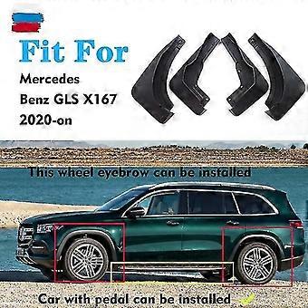 4stk Stænklapper til Mercedes Benz Gls 450 X167 Stænk Stænk Mudder Flap Guard Fender Stænkskærme Bil Tilbehør Auto Styline