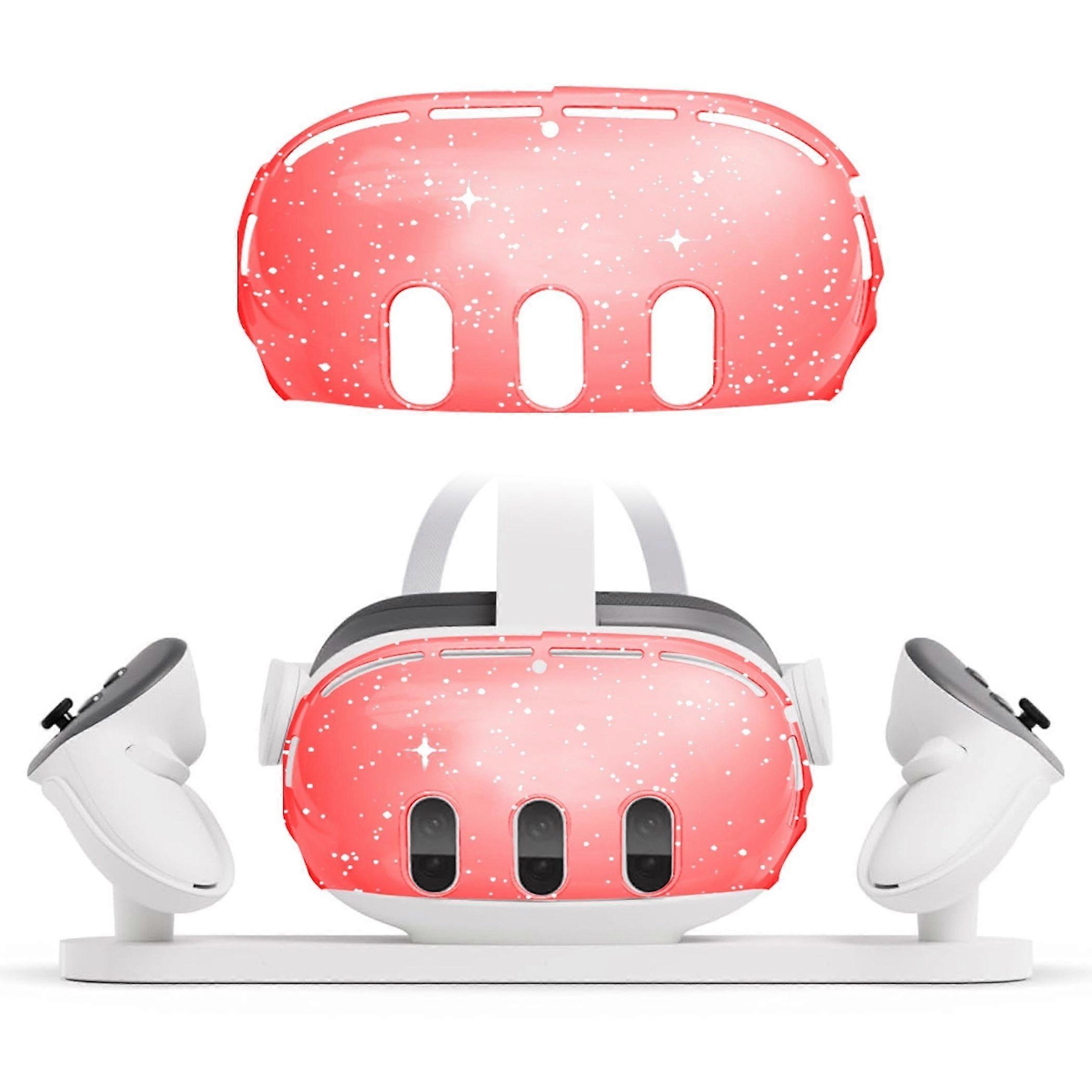 Meta Quest 3 Protective Case, Transparent Red