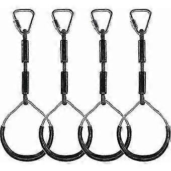 Kids Climbing Rings Multi-Functional Swing with Plastic Rings Max Load: 120kg Ninja Climbing Ring Obstacle Garden Swing