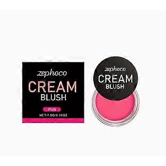 Zephoco pink silky smooth powder blusher natural skin feeling makeup vitality smooth daily makeup powder blusher