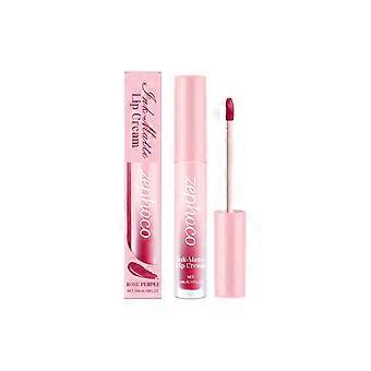 Vernis à lèvres mat rose violet, hydratant, soyeux et nourrissant, coupe antiadhésive, facile à colorer.