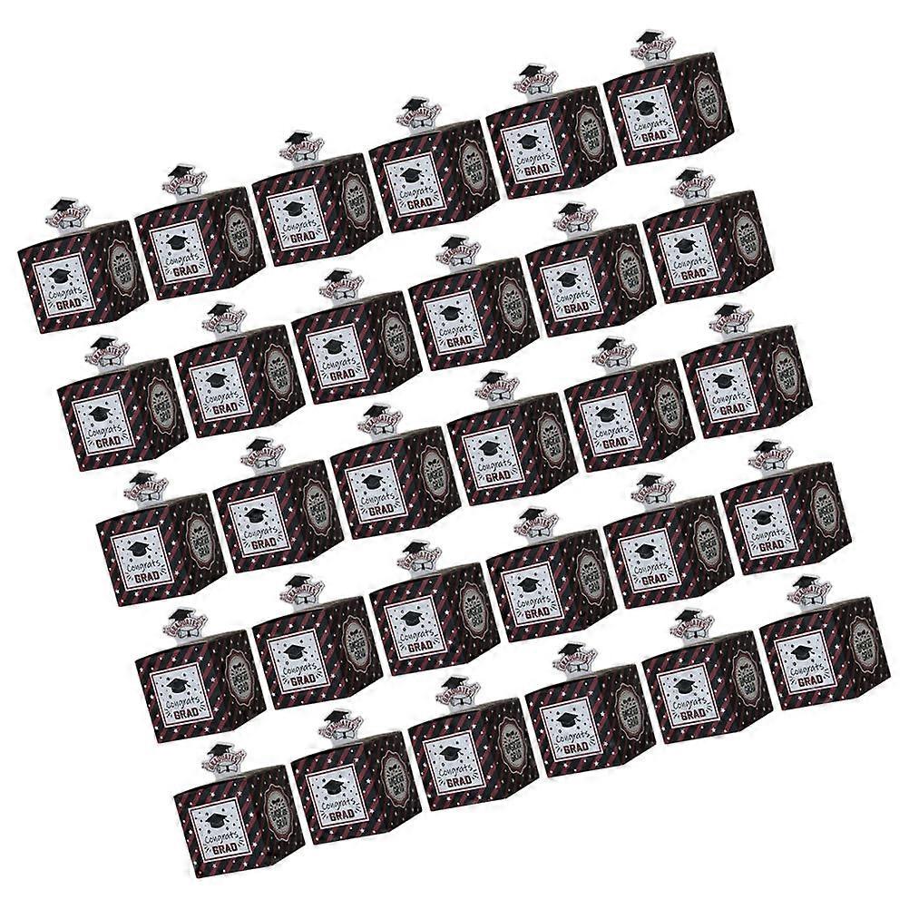 Graduation Candy Boxes Paper Candy Box for Storage Use 50Pcs Sweets Boxes