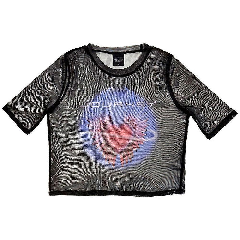 Journey Heart Mesh Crop Top
