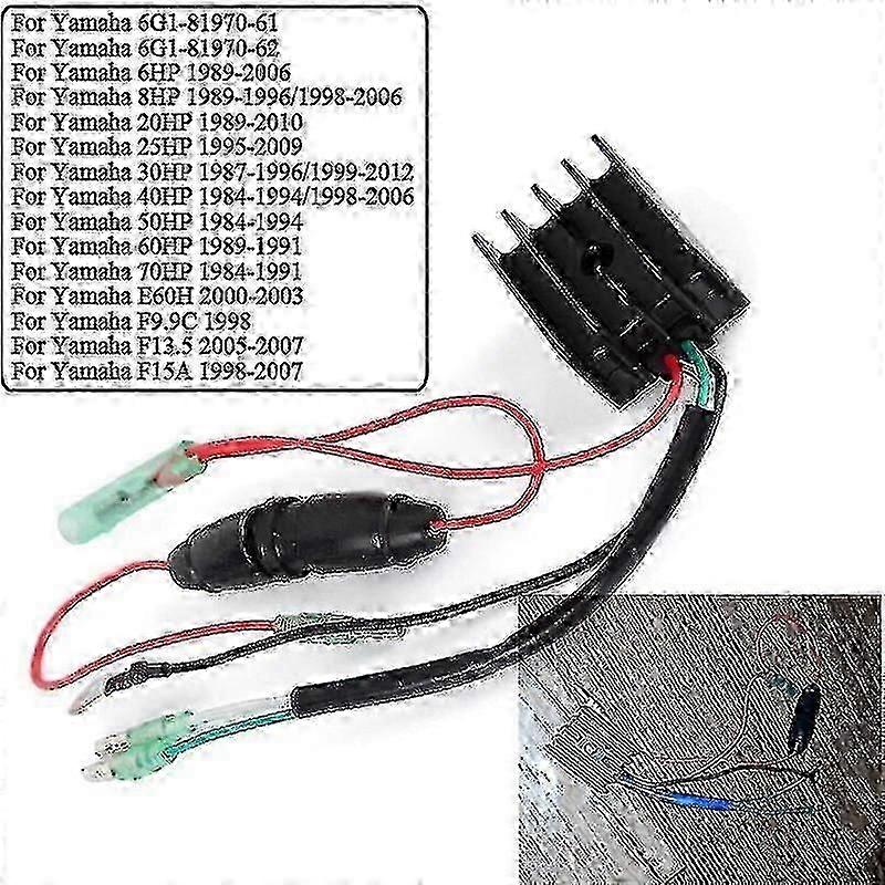 Marine Outboard Rectifier Compatible with Yamaha 25-60HP