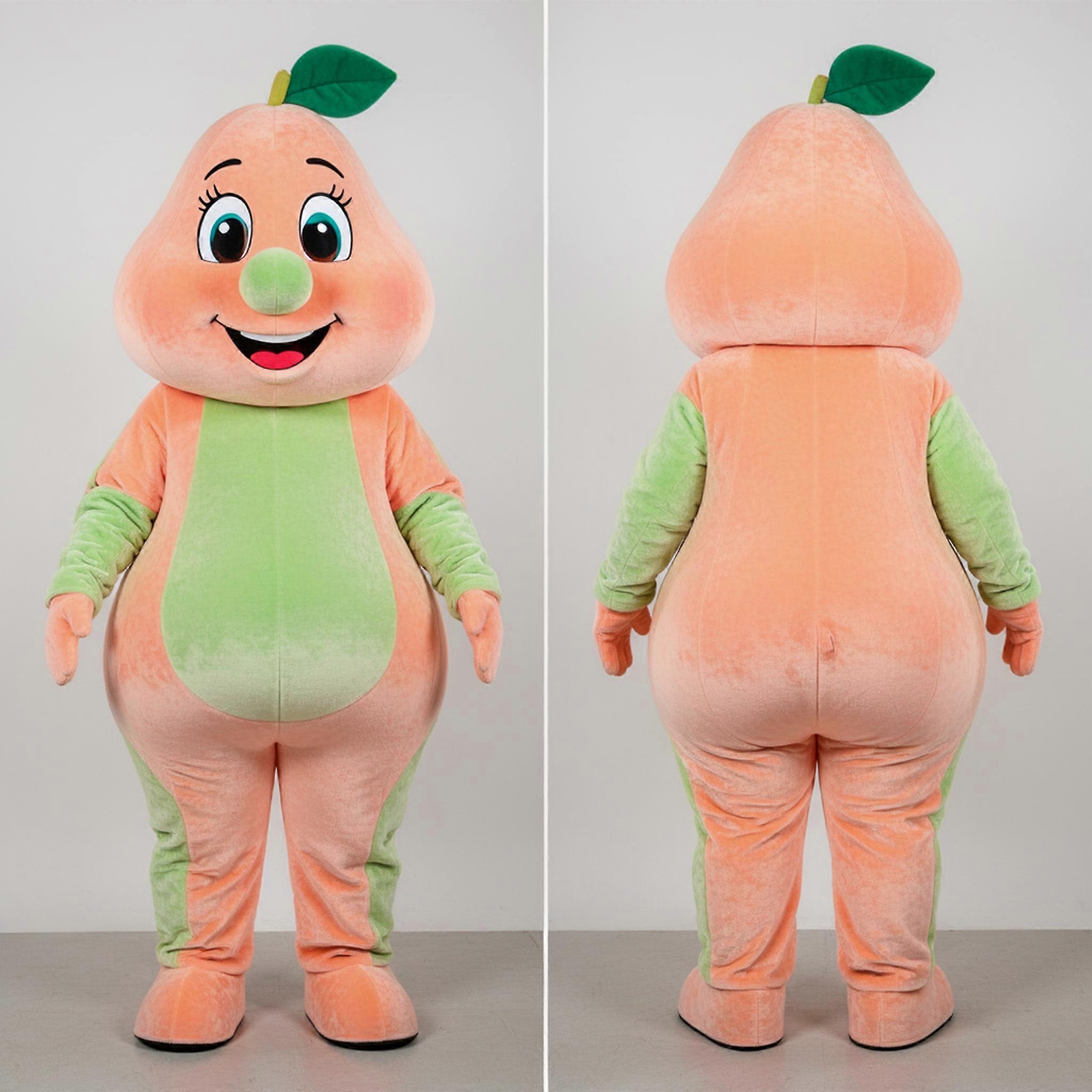 MASTICOT Peach Rounded Pear Mascot