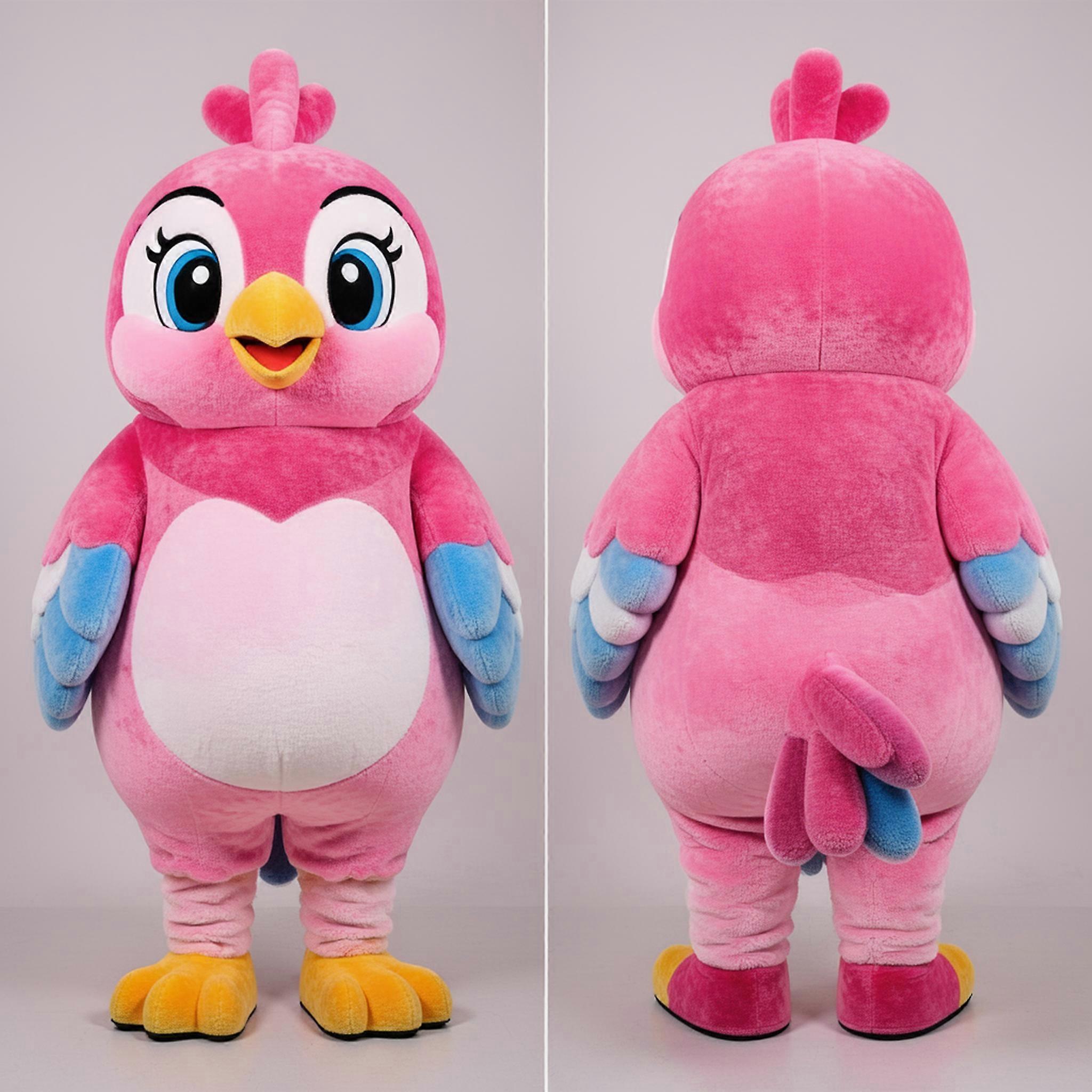 MASTICOT Pink Lovebird Mascot