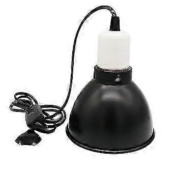 Deep Dome Reptile Heat Lamp - Heat-Resistant Universal Fixture, Easy Installation with Power Cord for Reptile Lighting Edition 0831
