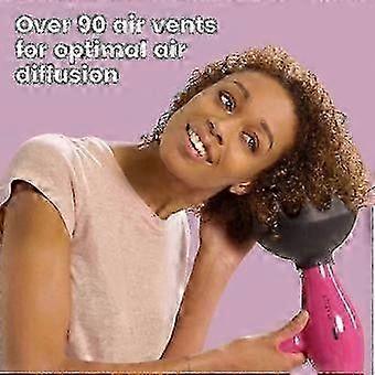 Difusor de cabelo grande Black Orchid compatível com cabelos cacheados e naturais.