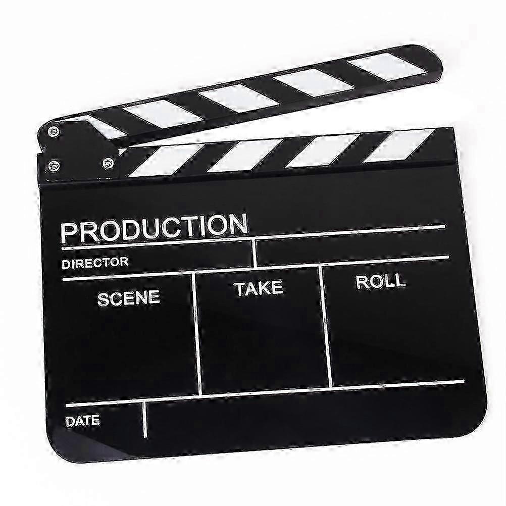 Akryl Clapperboard för TVS TV, Televisor engelsk version Clapper Board