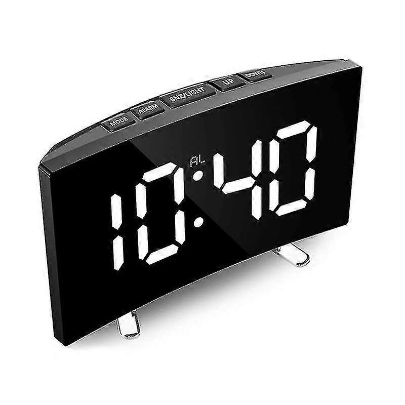 LED Mirror Clock With Temp And Date