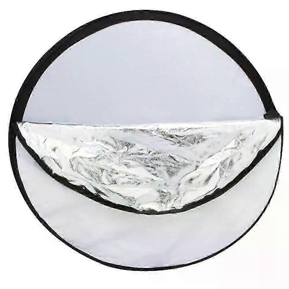 110cm Studio Grade Folding Reflector Silver White