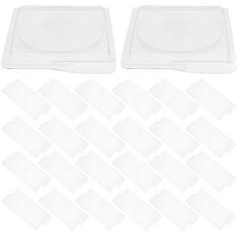 Bandeja de plástico vacía para sombras de ojos y rubor en polvo, 80 unidades.