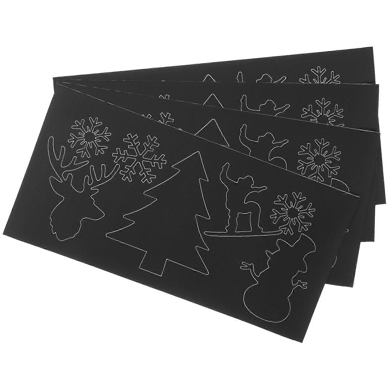 Black Patch Self-Adhesive Patches for Jackets Decoration 4Pcs Nylon Material