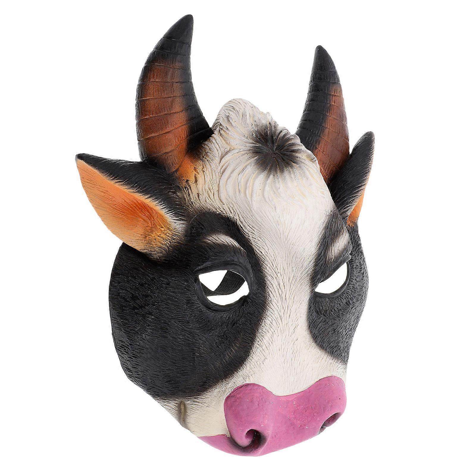 Creative Cow Mask for Prank Performance Cosplay Accessory