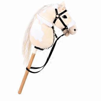 Soft Hobby Horse with Wooden Stick Sturdy for Dress-up, Parties, Kids