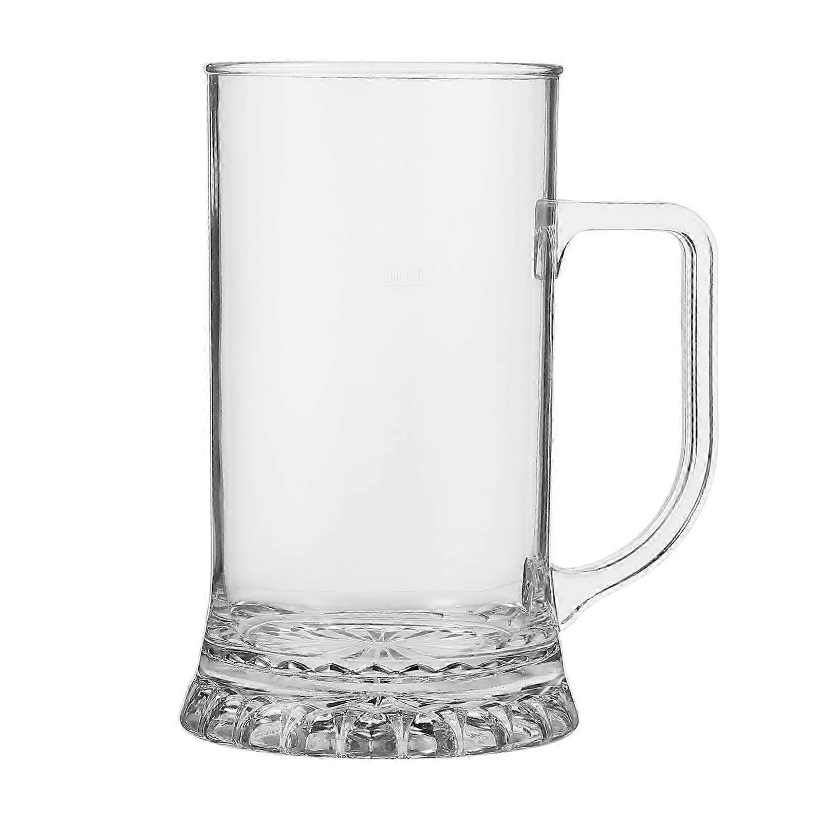 600ml Acrylic Beer Mug Transparent