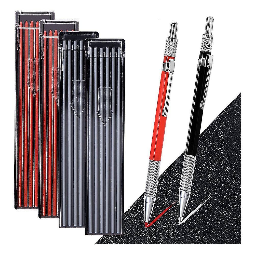 2pcs Mechanical Pencils Set With Built-in Ener For Steel,pipe ,construct Wo