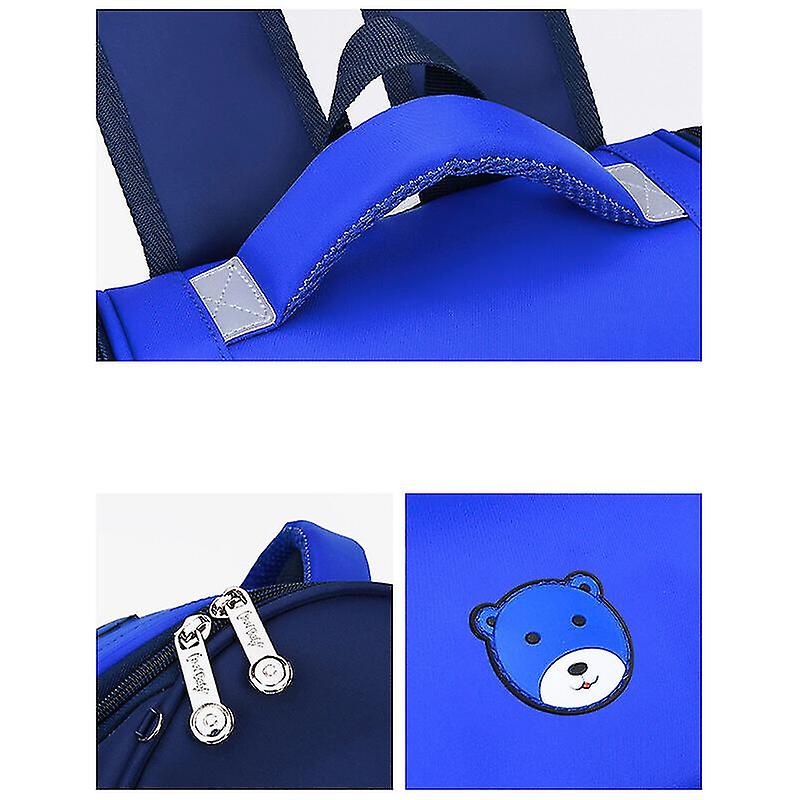 Pupils' Waterproof Breathable Schoolbag Blue