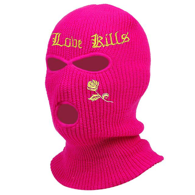 3 holes winter ski masker warme unisex clava masker hoed volledig gezichtsmasker zwart gebreide ski snowboard hoed cap hiphop muts