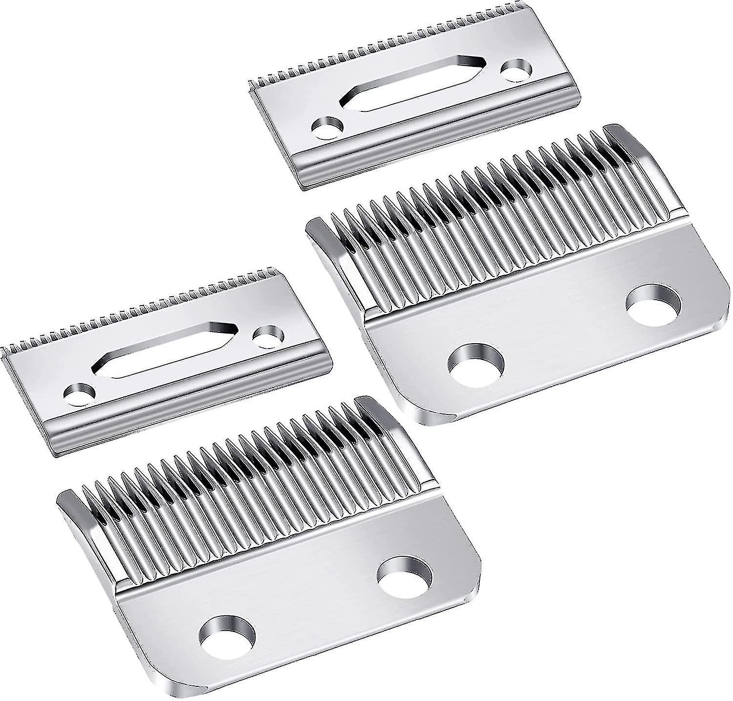 Adjustable Clippers Blades, 2 Hole Hair Trimmer Replacement Blade(2set, Silver)