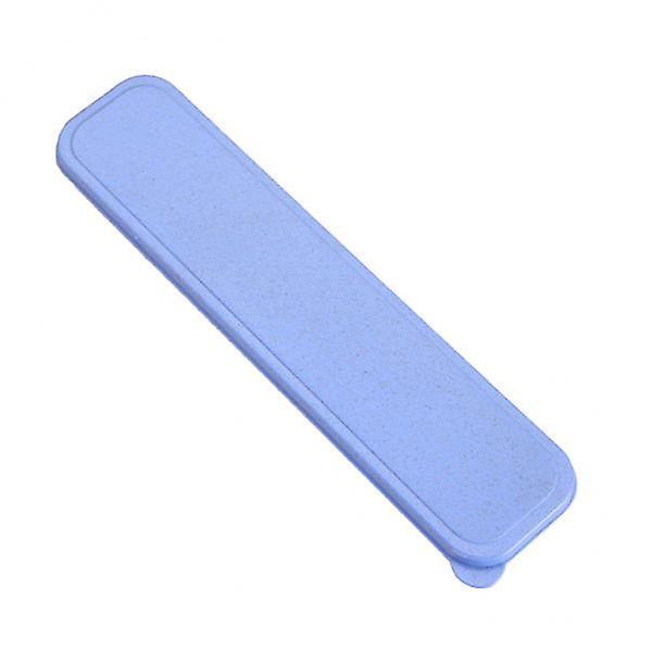 2xPlastic Portable Travel Tableware Storage Box for Flatware Blue C