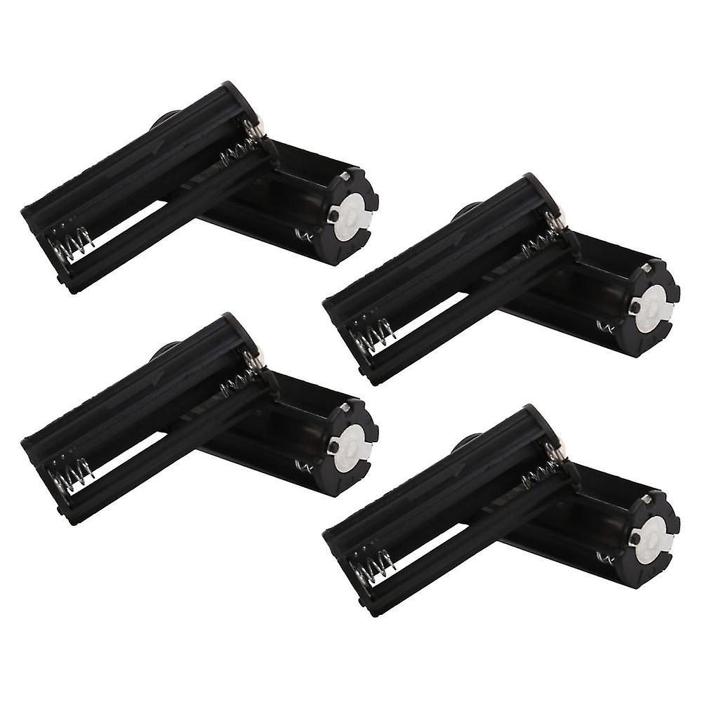 8pcs Black Battery Holder For 3 X 1.5v Aaa Batteries Flashlight Torch