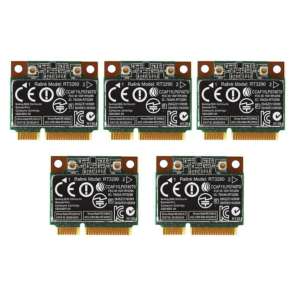 5pcs 150mbps 2.4ghz Rt3290 802.11b/g Wireless Wlan Card Wifi + Bluetooth Bt 4.0 Half Mini Pci-e Car