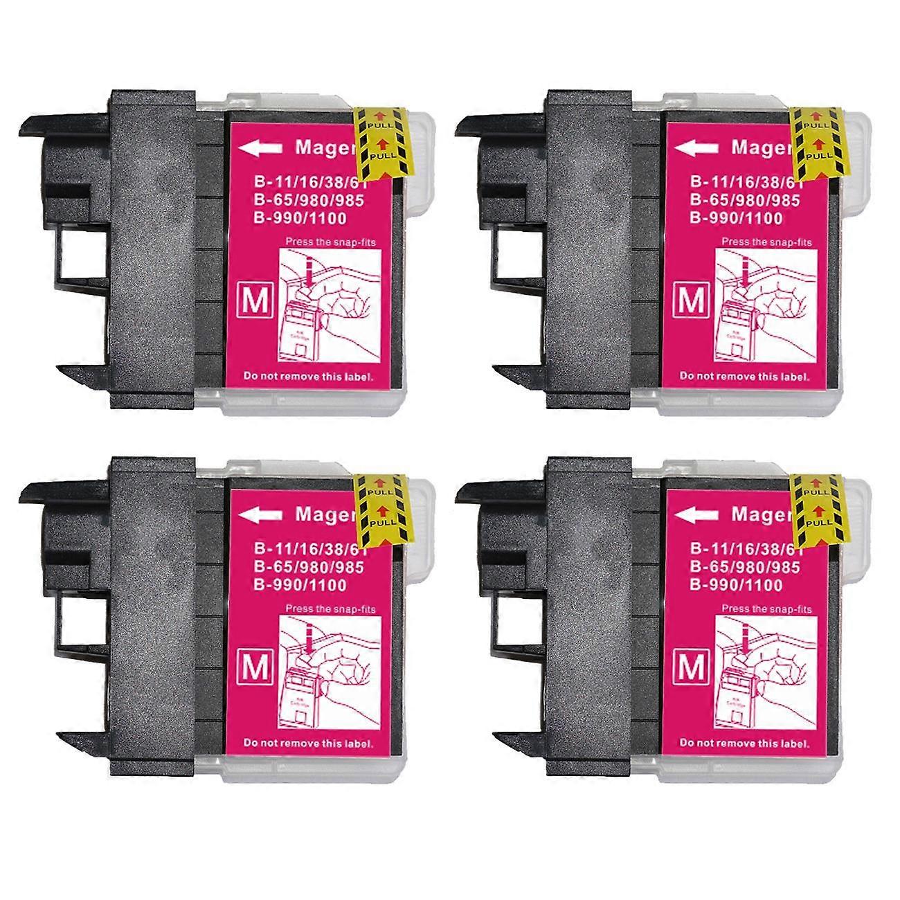 Go Inks Compatible LC985M Ink Cartridge, 3 Pack, Magenta for Brother Printers