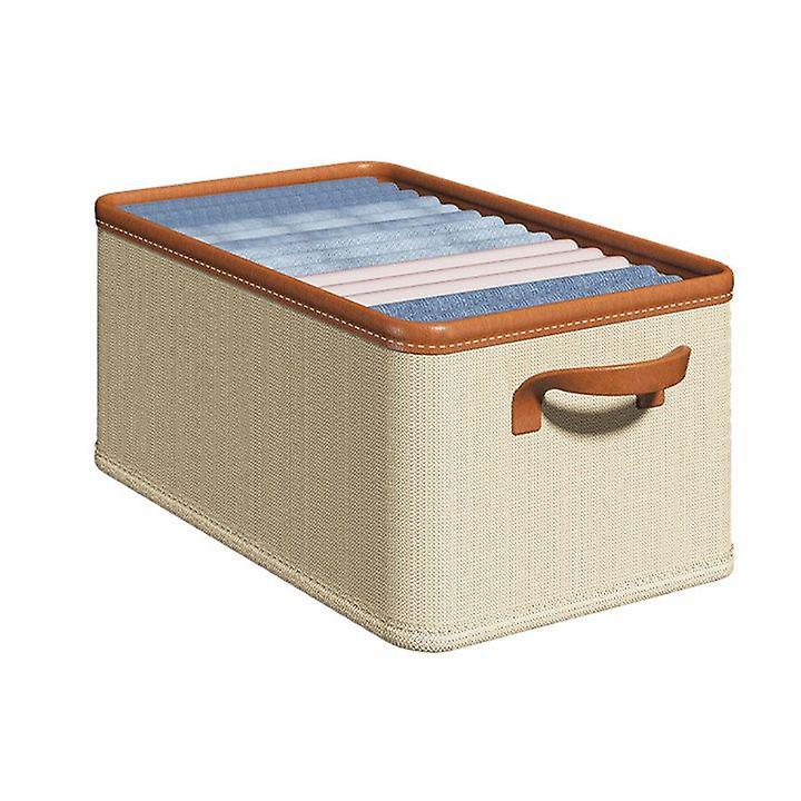 Clothes Storage Bins -stackable Linen Fabric Organizer