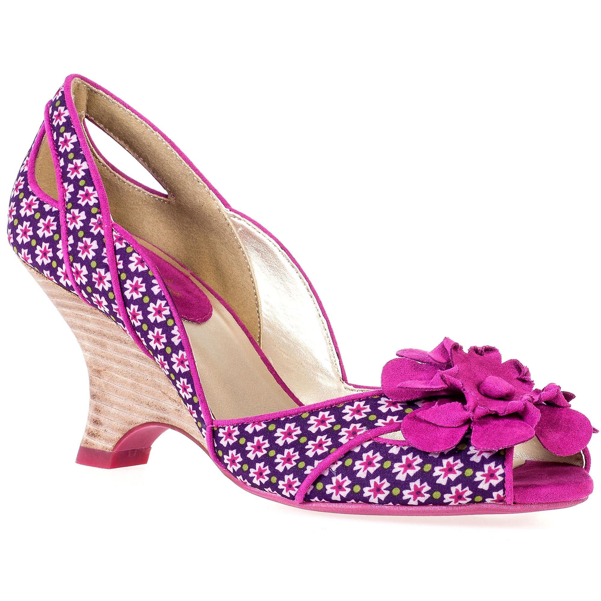 Ruby Shoo Women's Holly Floral Peeptoes