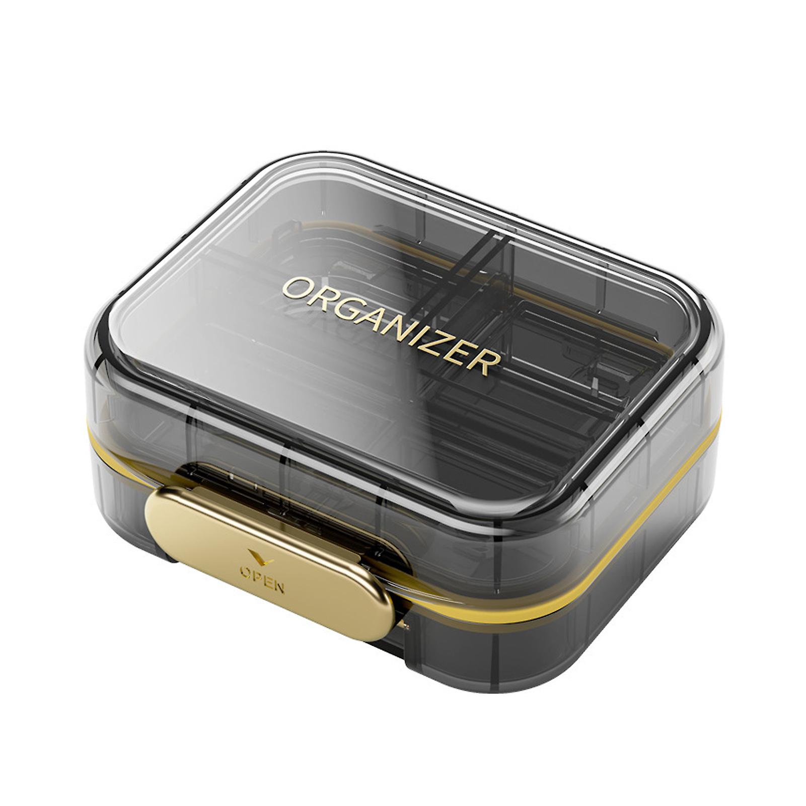 Removable Medicine Box with Buckle Large Capacity Practical Medicine Storage Case for Journey