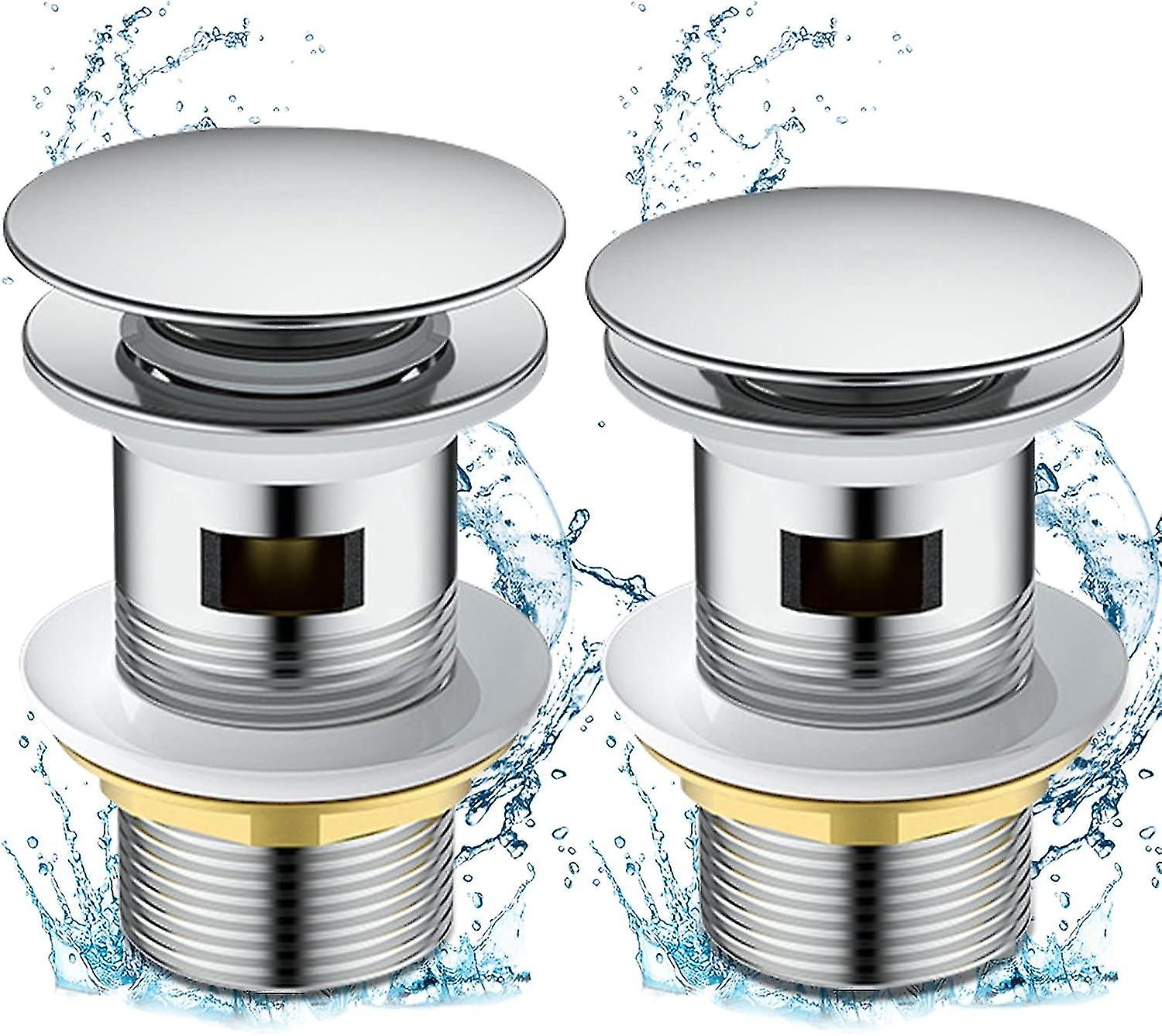 2pcs Pop-up Sink Drain