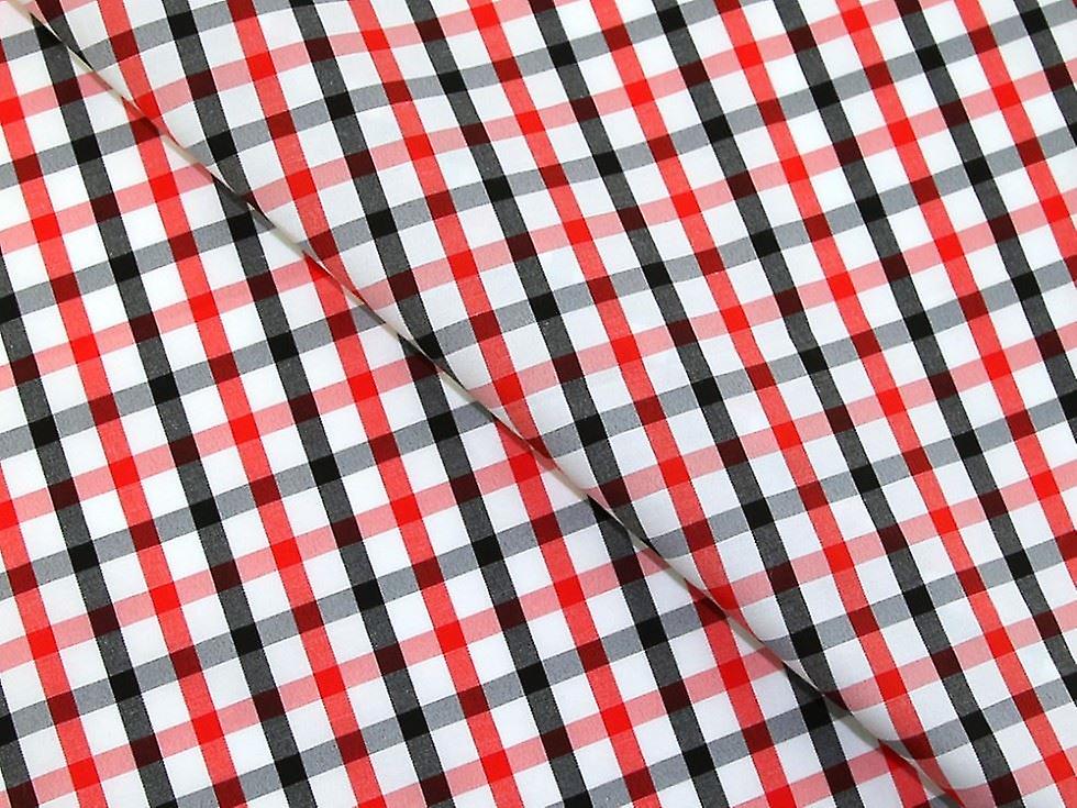 Minerva Cotton Shirting Fabric Red - per metre