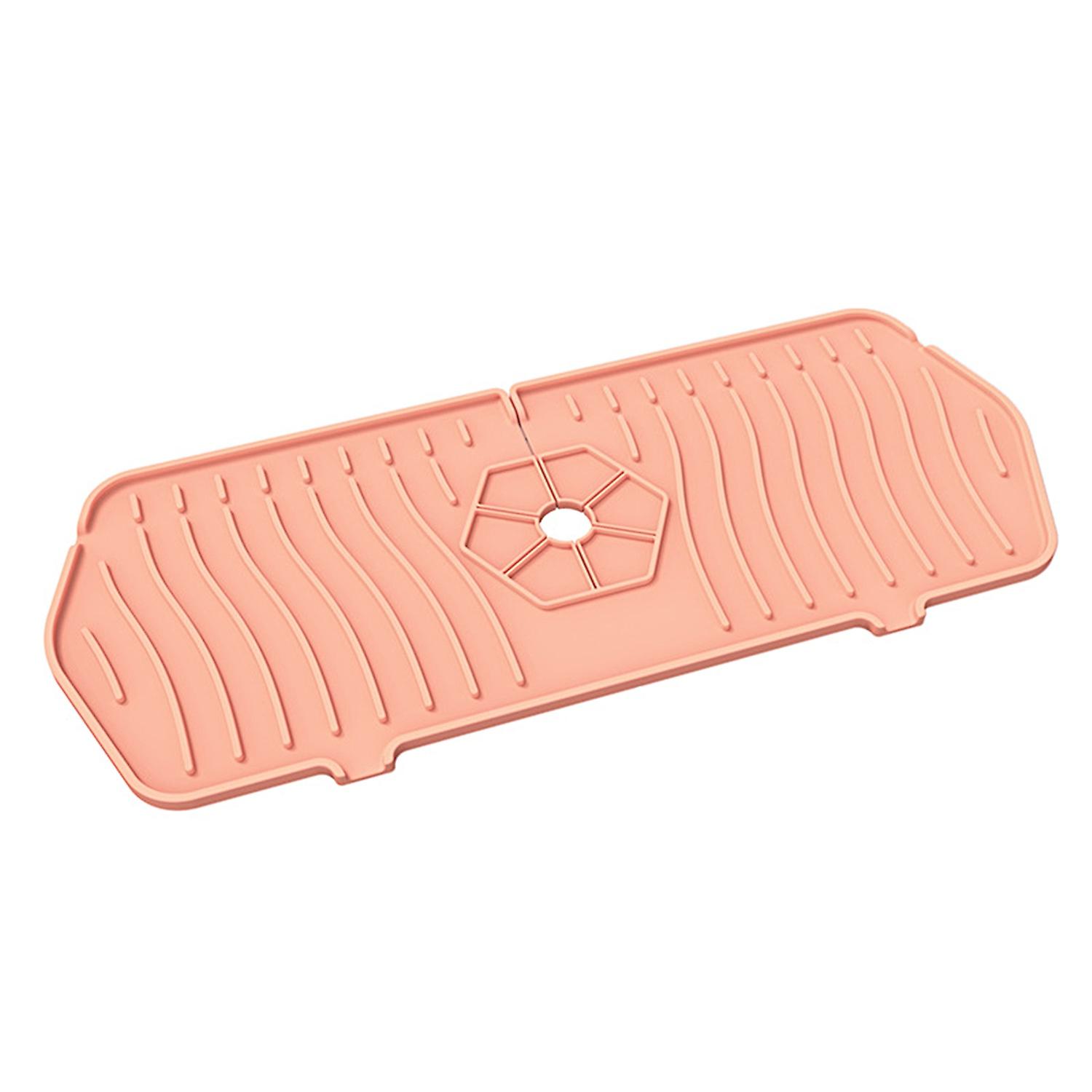 ZHOUBA Faucet Drain Pad Waterproof Faucet Splash Water Drainer Sink Protective Mat Kitchen Supplies