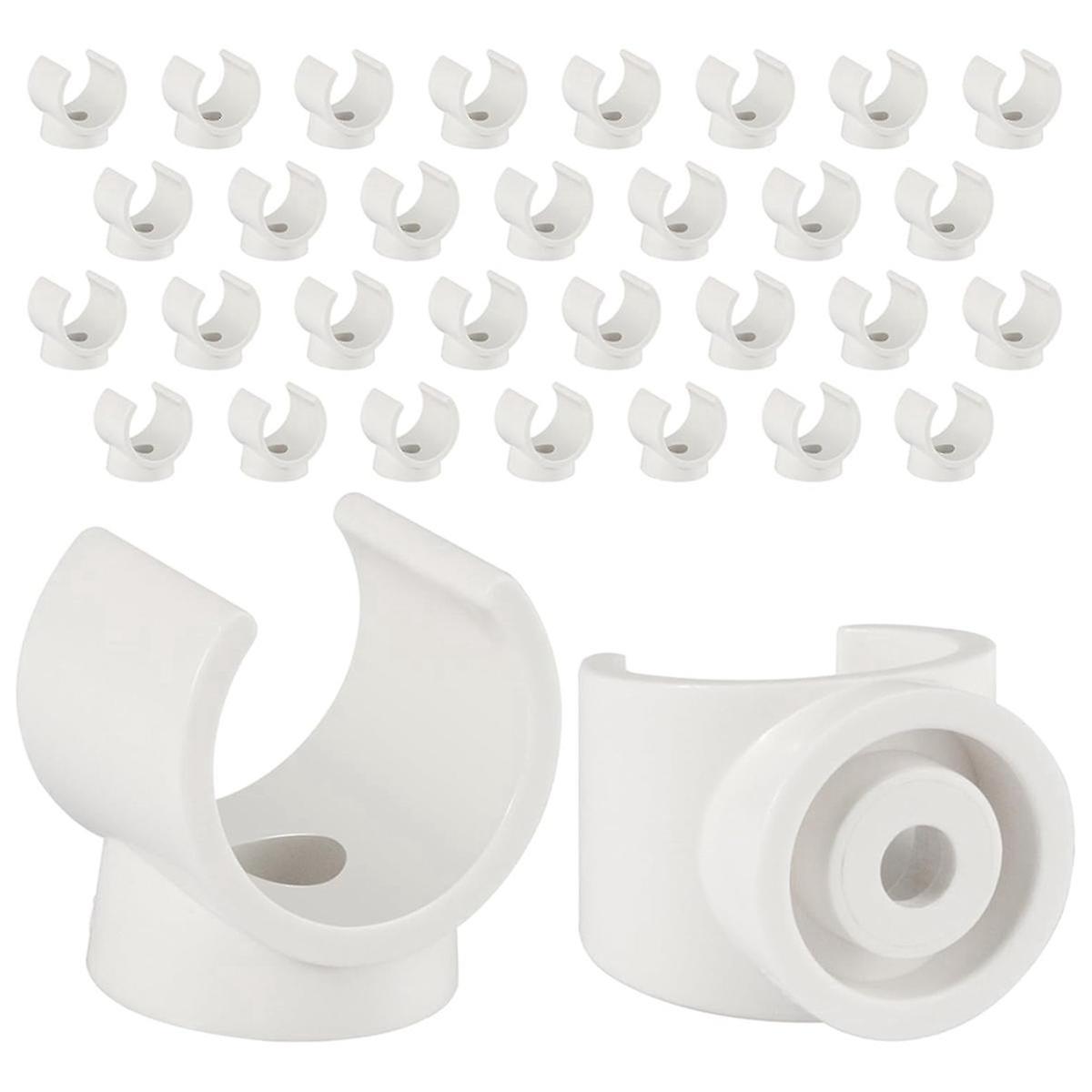 PEX Clips Pipe Clamp, 100Pcs 3/4 Inch Pipe Clamp for PVC Water Pipes and Tubing Hoses, Plastic U-Sh