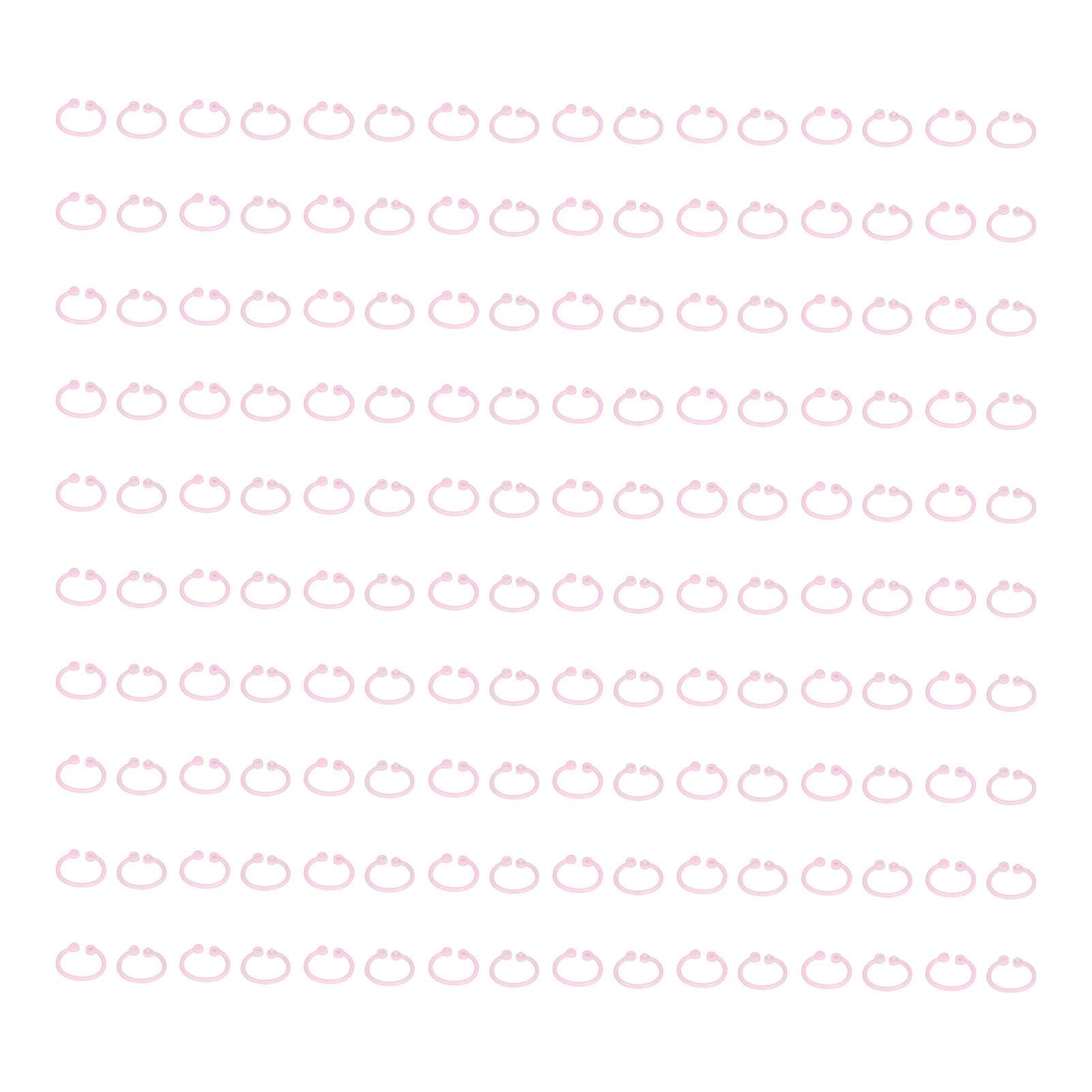 160Pcs Binder Rings PE Material Durable Easy Operation Wide Application Book Rings for Keys Document