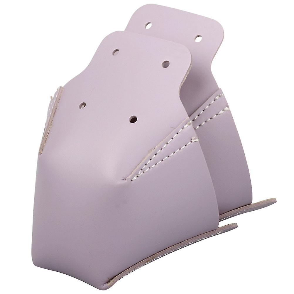 1 Pair Artificial Leather Toe Guards for Roller Skates, Red/Blue/Green/Purple