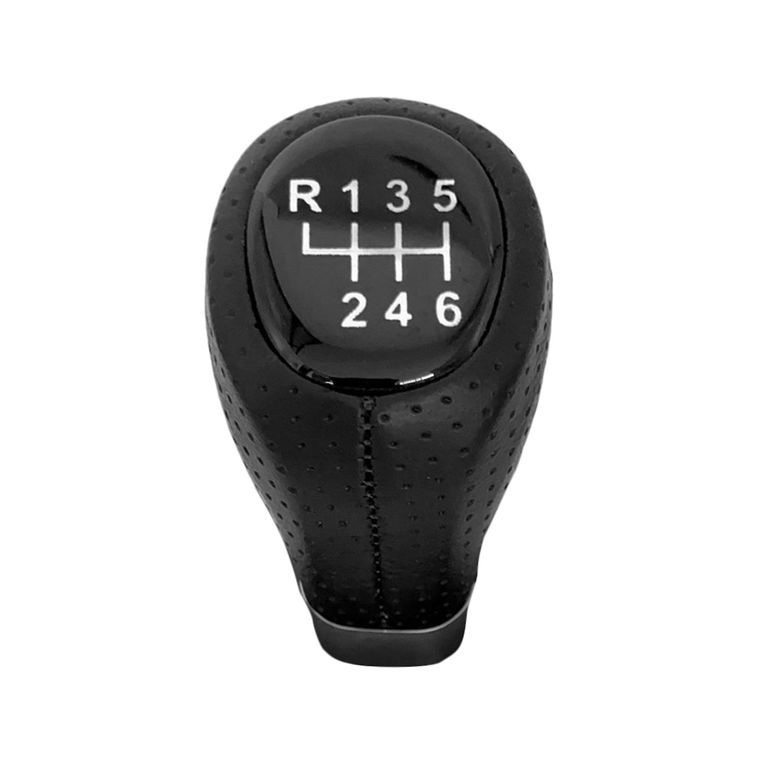 6 Speed Leather Gear Stick Shift Knob Head Lever Adapter Manual Replacement for BMW E34 E36 E38 E39 