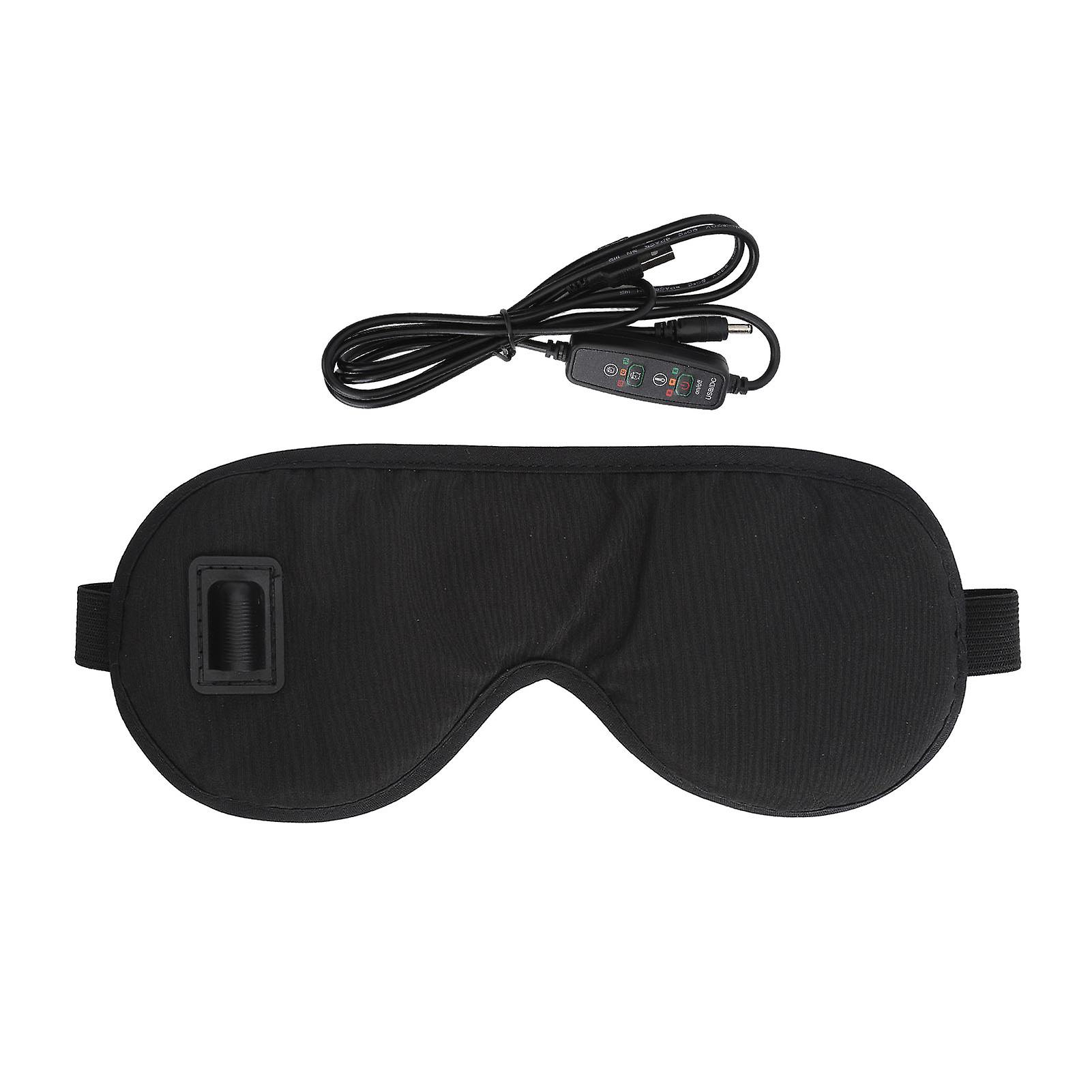 Heated Eye Mask, 3 Temperature Modes, Fast Heating, USB Powered, Safe Voltage, Eye Warmer Pad for Home, Travel and Office