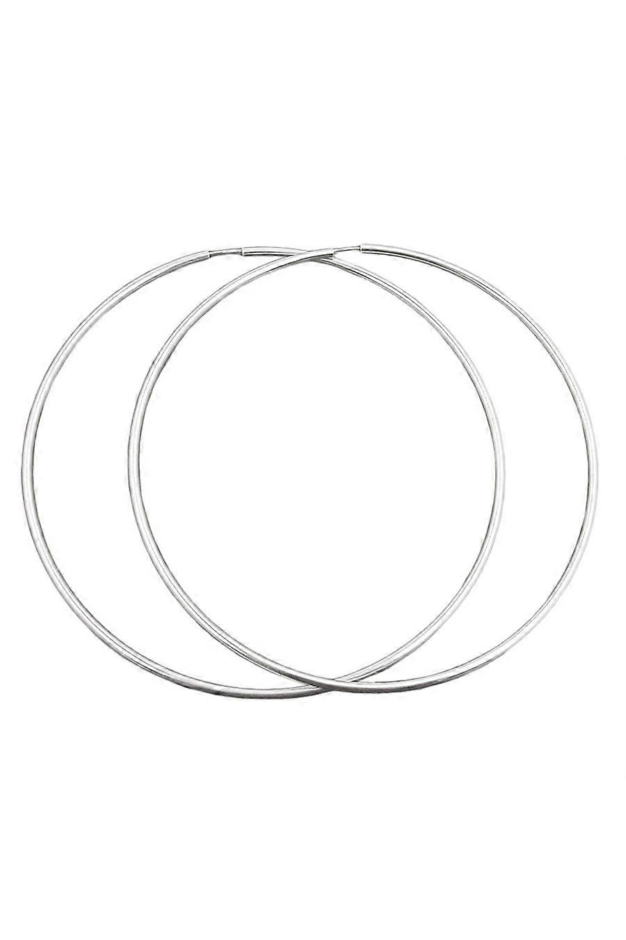 Hoop Earrings 100mm Silver 925 - Gl93385