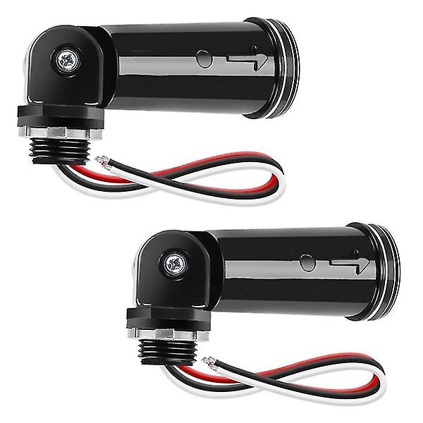 2-Pack Outdoor IP65 Dusk to Dawn Photoelectric Sensor Switch