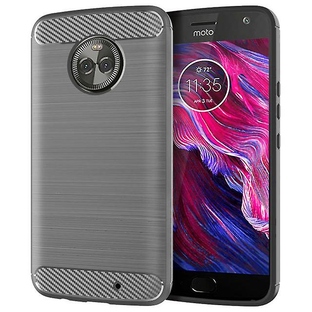 Durable Soft Protective Shell Case for Moto X4 - Gray