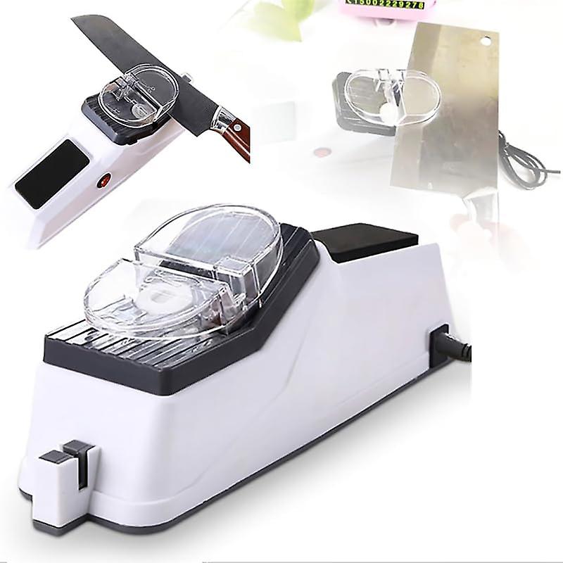Electric Knife Sharpener, 2024 Portable USB Interface Knife Sharpener 4 in 1 Electric Knife Sharpener Adjustable Electric Knife Sharpeners for Quick S
